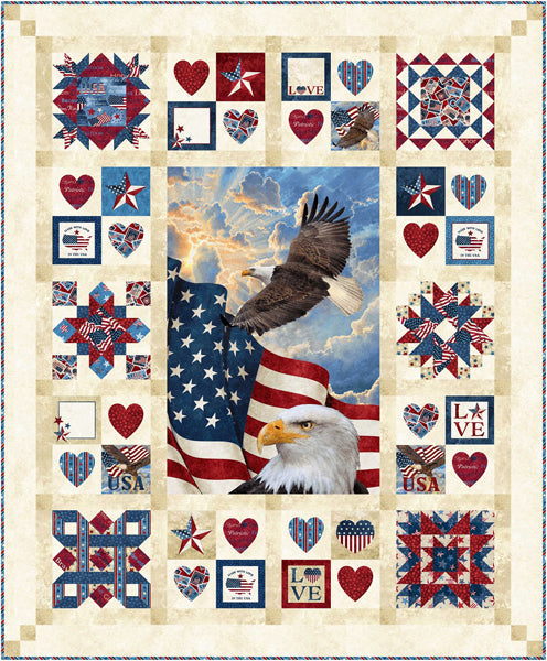 For The Brave Quilt Pattern PC-272 - Paper Pattern