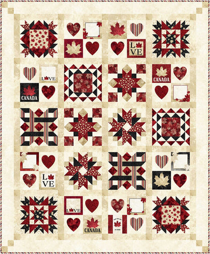 With Glowing Hearts Quilt Pattern PC-273 - Paper Pattern