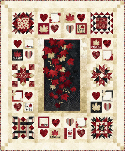 With Glowing Hearts Quilt PC-273e   - Downloadable Pattern