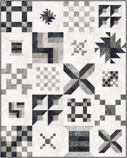 Stone Strip Sampler Quilt Pattern PC-283 - Paper Pattern