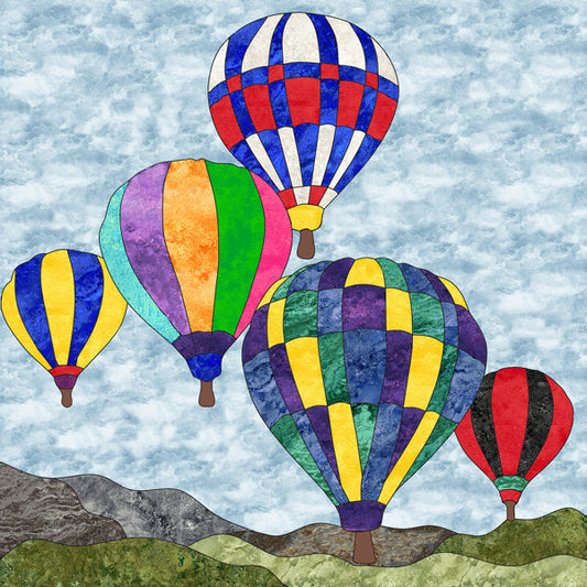 Up, Up & Away Applique PES-110Ne - Downloadable Pattern