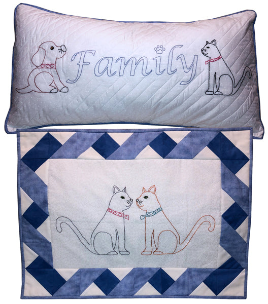 Fur Baby Family Embroidery PG-104e - Downloadable Pattern