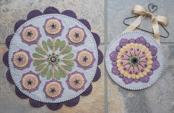 Midnight Garden Table Mat & Mini Mat PLP-250e - Downloadable Pattern