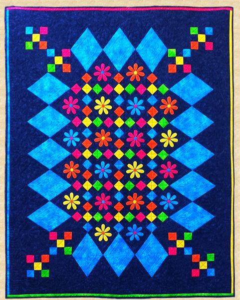 Gems & Daisies Quilt PPP-017e - Downloadable Pattern