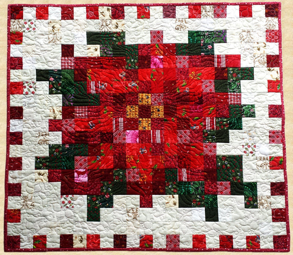 December Poinsettia Quilt PPP-031e - Downloadable Pattern