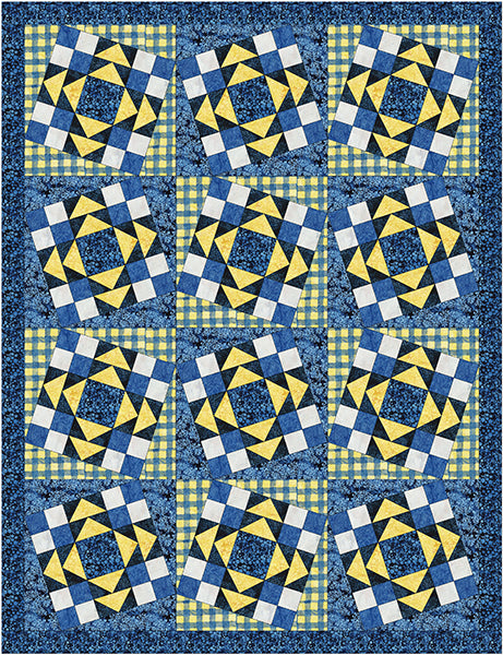 Checker Twist Quilt Pattern PQ-031 - Paper Pattern