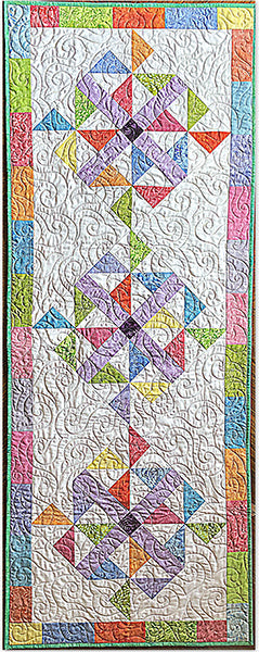 Pinwheel Parade Table Runner Pattern PQ-043 - Paper Pattern