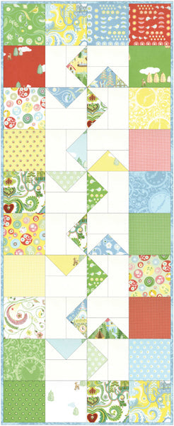 Windmills Table Runner PQ-104e  - Downloadable Pattern