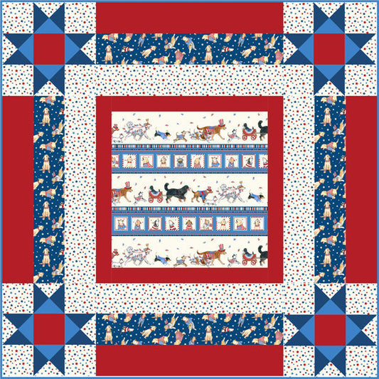 Dog Run Quilt Pattern PS-1000 - Paper Pattern