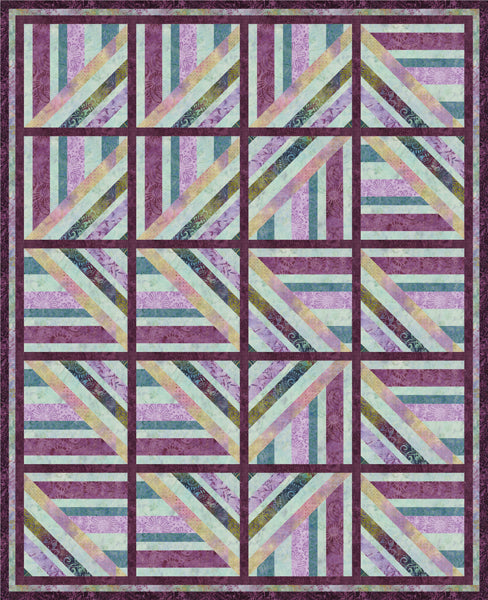 Purrfect Purrple Quilt Pattern PS-1028 - Paper Pattern