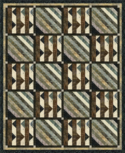 Sticks and Stripes Quilt Pattern PS-1049 - Paper Pattern