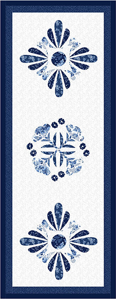 Delft Blues Table Runner PS-1063e - Downloadable Pattern