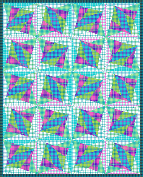 Hang Gliders Quilt PS-1076e - Downloadable Pattern