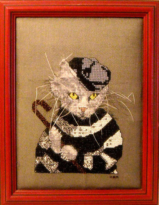 The Cat Burglar Cross Stitch PS-2061e - Downloadable Pattern