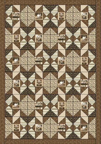 Chocolate Crunch Quilt Pattern PS-907 - Paper Pattern