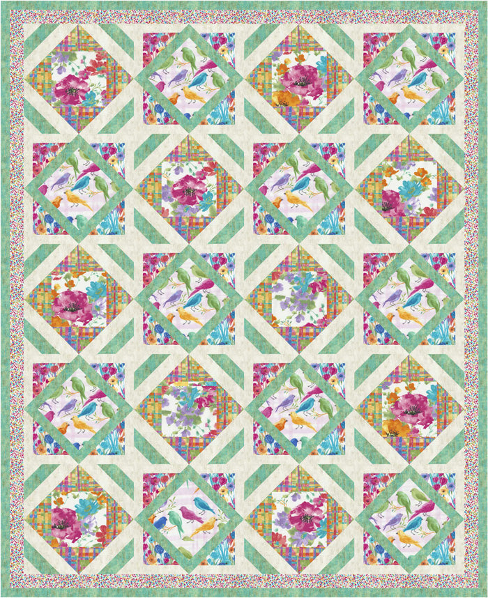 Bird Friendly Big Backyard Quilt PS-941e - Downloadable Pattern