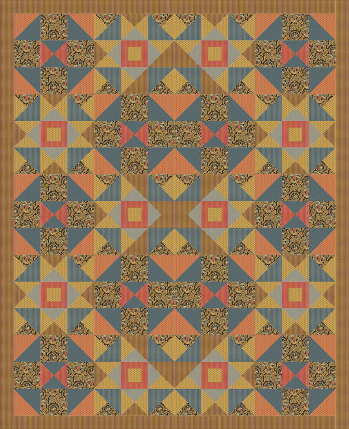 Dodging Corners Quilt Pattern PS-947 - Paper Pattern