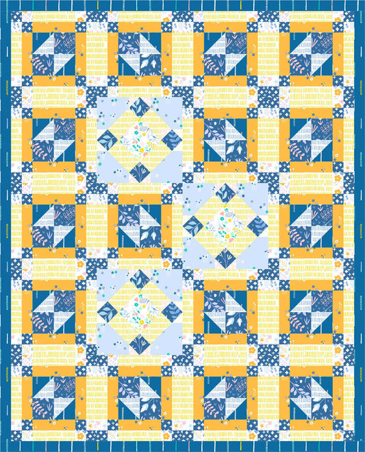 Flying in Circles Quilt PS-956e - Downloadable Pattern