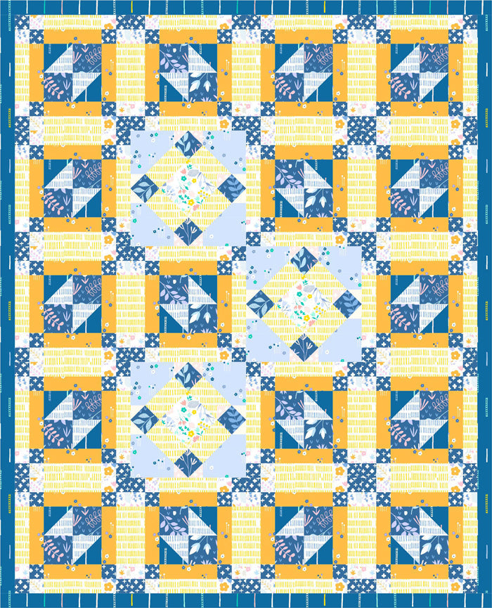 Flying in Circles Quilt Pattern PS-956 - Paper Pattern