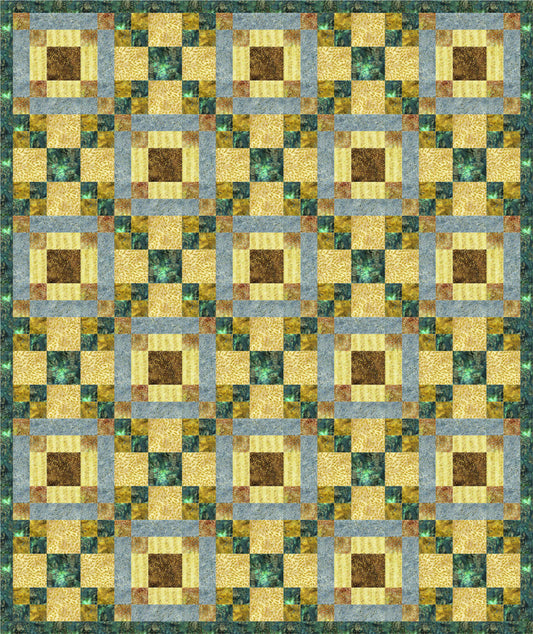 Blue Streams Emerald Seas Quilt PS-966e - Downloadable Pattern