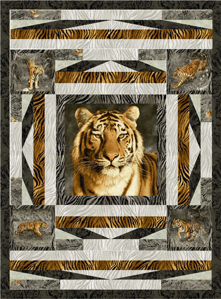 Big Cat Beauty Quilt Pattern PS-975 - Paper Pattern