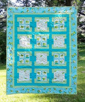 Squares Afloat Quilt PVQ-037e - Downloadable Pattern