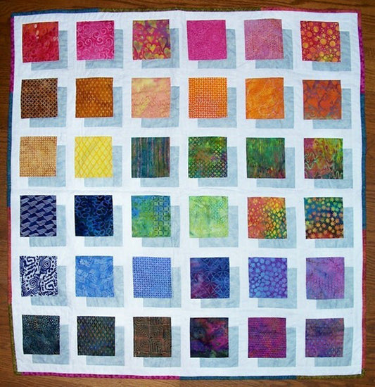 Color Block Quilt QBE-102e - Downloadable Pattern