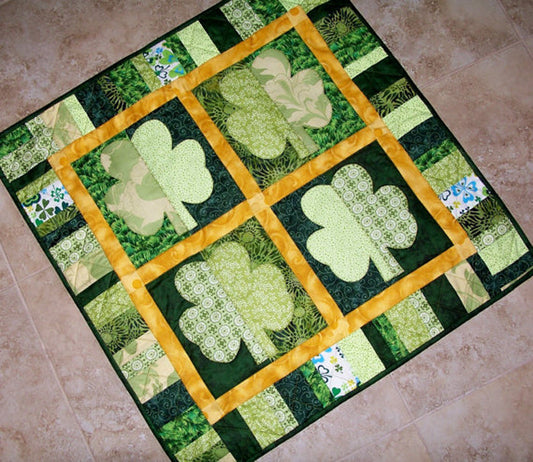 Shamrocks Quilt QBE-105e - Downloadable Pattern