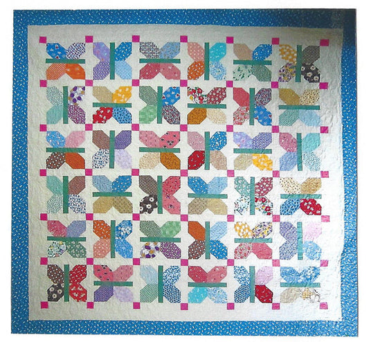 Flutter Quilt QBE-129e - Downloadable Pattern