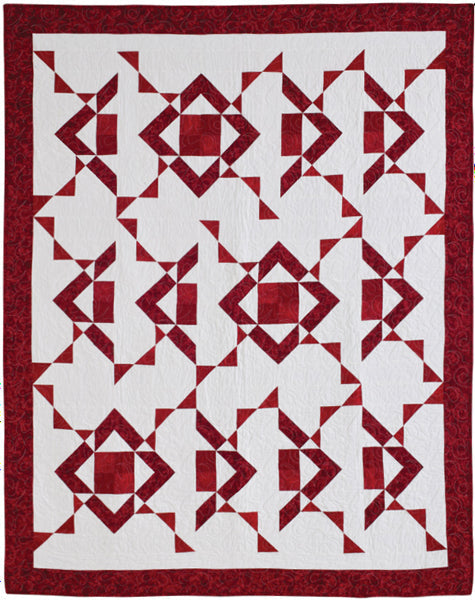 Ruby Shadow Quilt Pattern QJK-103 - Paper Pattern