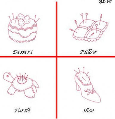 Pincushions #2 Embroidery QLD-147e - Downloadable Pattern