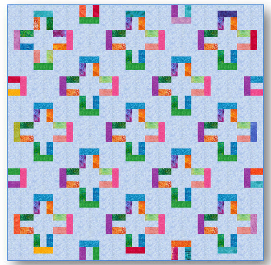 Positive Vibes Quilt QLD-229e - Downloadable Pattern