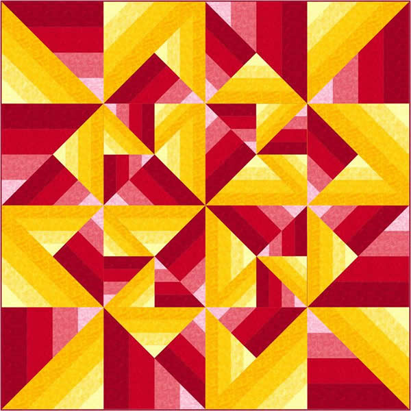 Unexpected Twist Quilt QN-002e - Downloadable Pattern