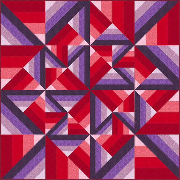 Unexpected Twist Quilt QN-002e - Downloadable Pattern