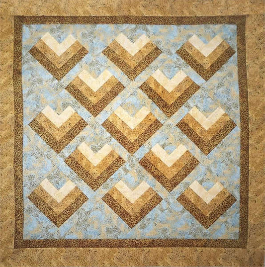 Hearts Quilt Pattern - Straight to the Point Series QW-02 - Paper Pattern