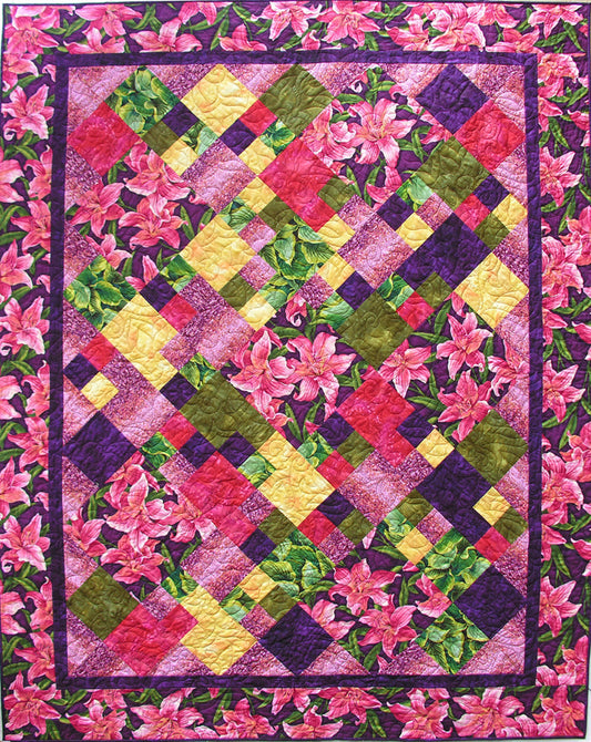 Contra Dance Quilt QW-03e - Downloadable Pattern