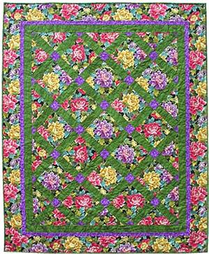 Garden Lattice Quilt Pattern - Straight to the Point Series QW-10 - Paper Pattern