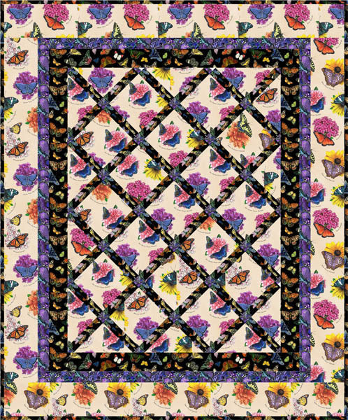 Garden Lattice Quilt QW-10e - Downloadable Pattern