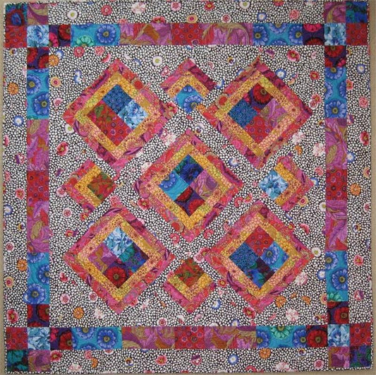 Summer Cabins Quilt Pattern - Straight to the Point Series QW-21 - Paper Pattern