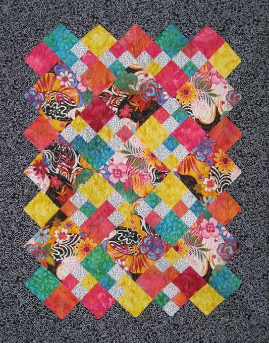 Contra Dance Tango Quilt QW-22e - Downloadable Pattern