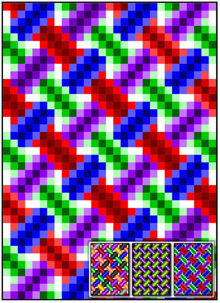 Knotwork Weave Quilt RMT-0011e - Downloadable Pattern