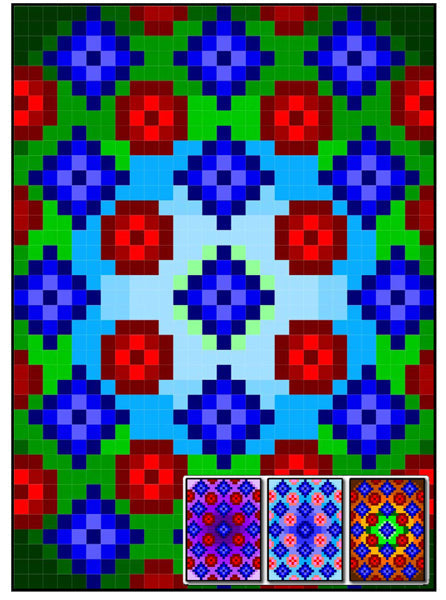 Spherical Geometric Quilt RMT-0038e - Downloadable Pattern