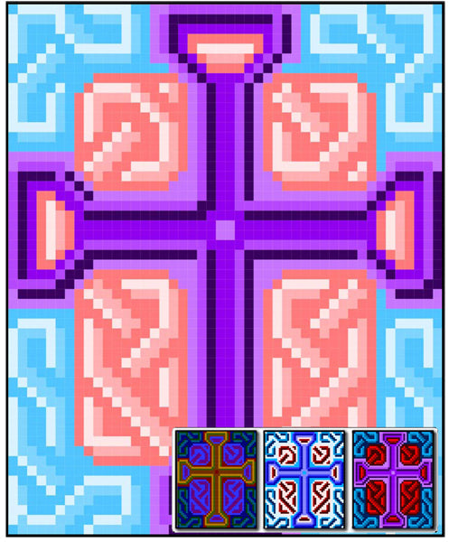 Celtic Cross 02 Quilt RMT-0090e - Downloadable Pattern