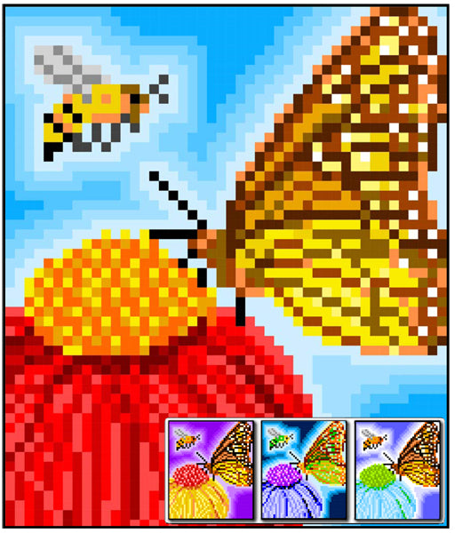 Bee and Butterfly Quilt RMT-0143e - Downloadable Pattern