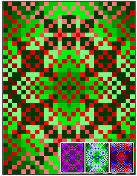 Snowflake Circle Quilt RMT-0154e - Downloadable Pattern