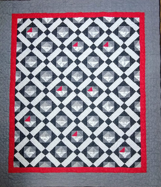 It Needs a Pop of Red Quilt SCC-109e - Downloadable Pattern