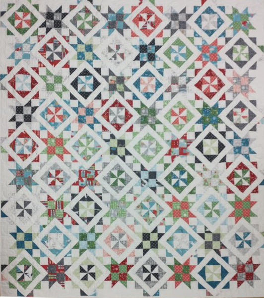 Oh My Stars... Oops, Pinwheels Quilt SCC-117e - Downloadable Pattern