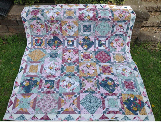 Garden Stepping Stones Quilt SCC-134e - Downloadable Pattern