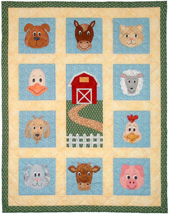 Farm Fresh Faces Quilt SCN-2049e - Downloadable Pattern