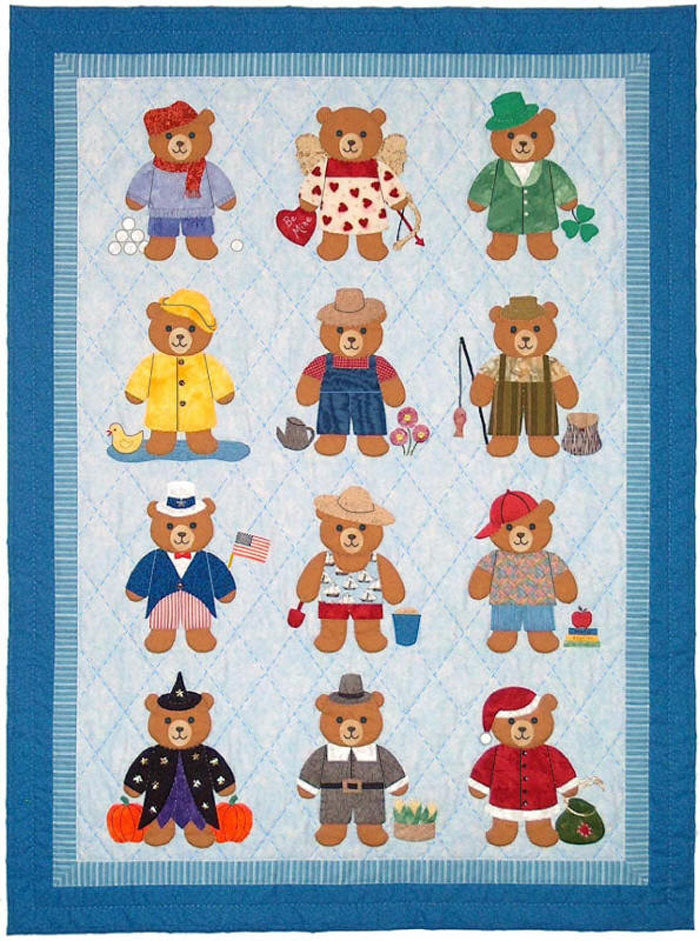 Bearly a Month Quilt Pattern SCN-2050 - Paper Pattern